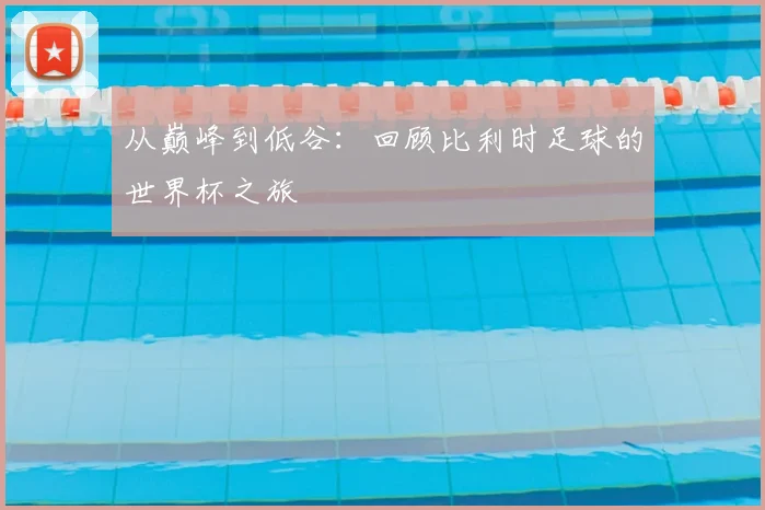 从巅峰到低谷：回顾比利时足球的世界杯之旅